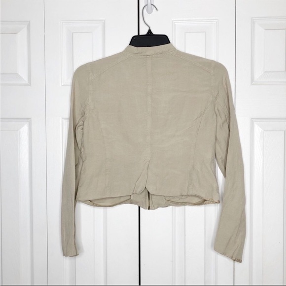 BCBG NWT womens linen jacket size 4 - Picture 5 of 8